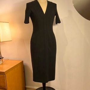 Burberry  black wool day to night dress size six